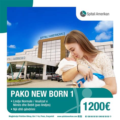 Paketaeplot eLindjesn Spitalin Amerikanju siguron nj shtatzni t sigurt, monitorim pr judhe bebin tuaj, lindjet shndetshme dhe ndjekje pediatrike. . Spitali amerikan paketa e lindjes 2022